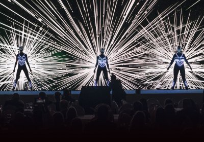 Projektion auf den LED-Bildschirm